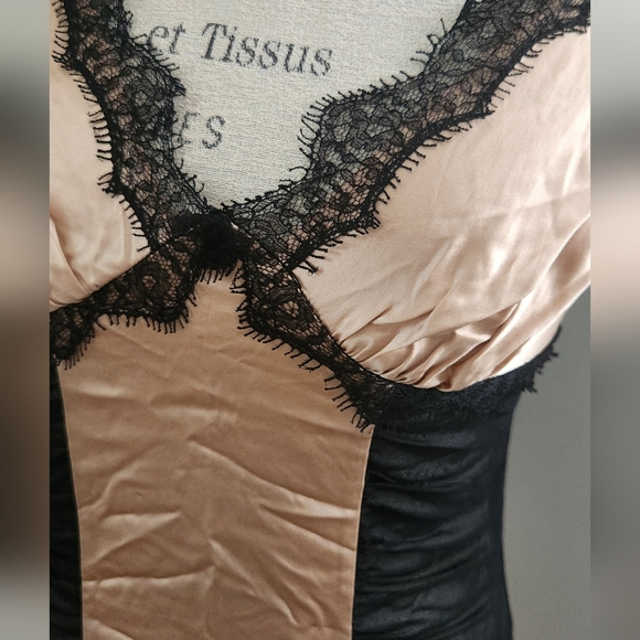 VICTORIA'S SECRET meash/ satin tank top in size S - Picture 8 of 9